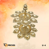 U-4 Two Layer Diya Urli - 16 inch