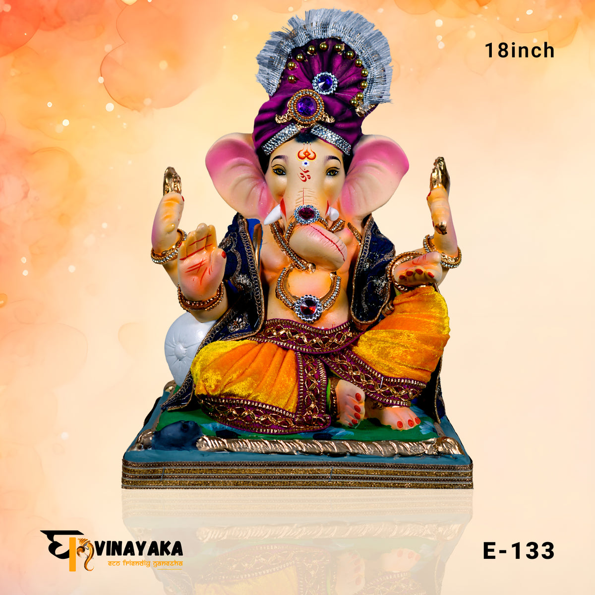 PME133 18 Inch Murti  (Eco Friendly Ganesha)
