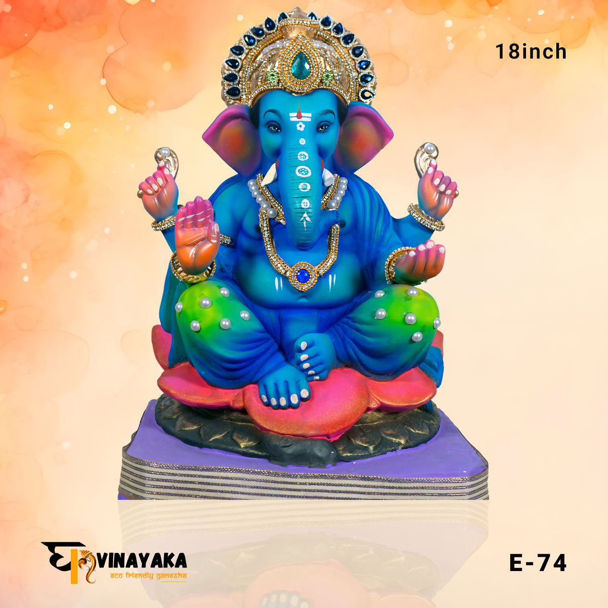 PME74 18 Inch Murti  (Eco Friendly Ganesha)