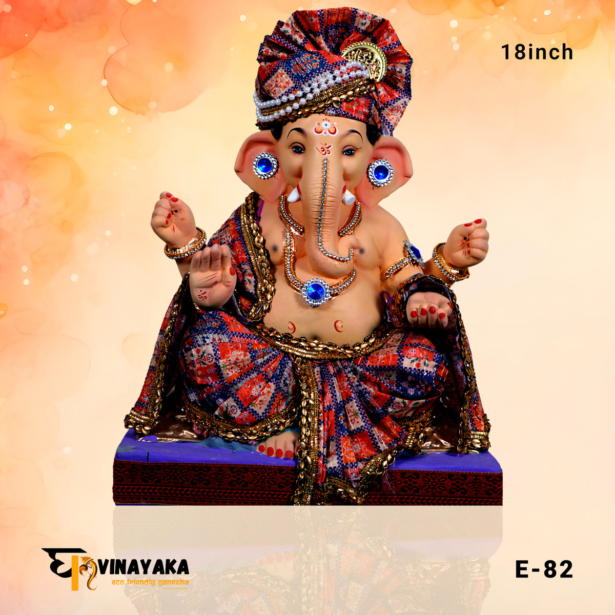 PME82 18 Inch Murti  (Eco Friendly Ganesha)
