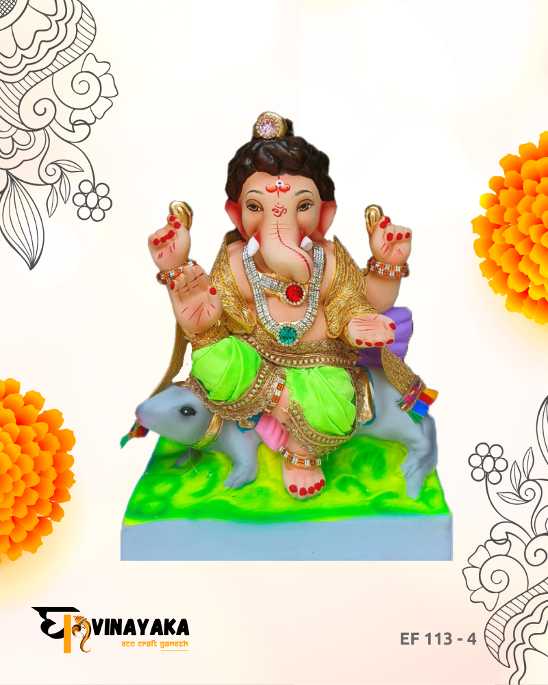 Ganesha EF113-4 (12 Inch) (Eco-Friendly Ganpati)