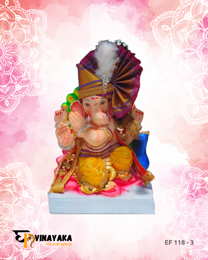 Ganesha EF118-3 (12 Inch) (Eco-Friendly Ganpati)