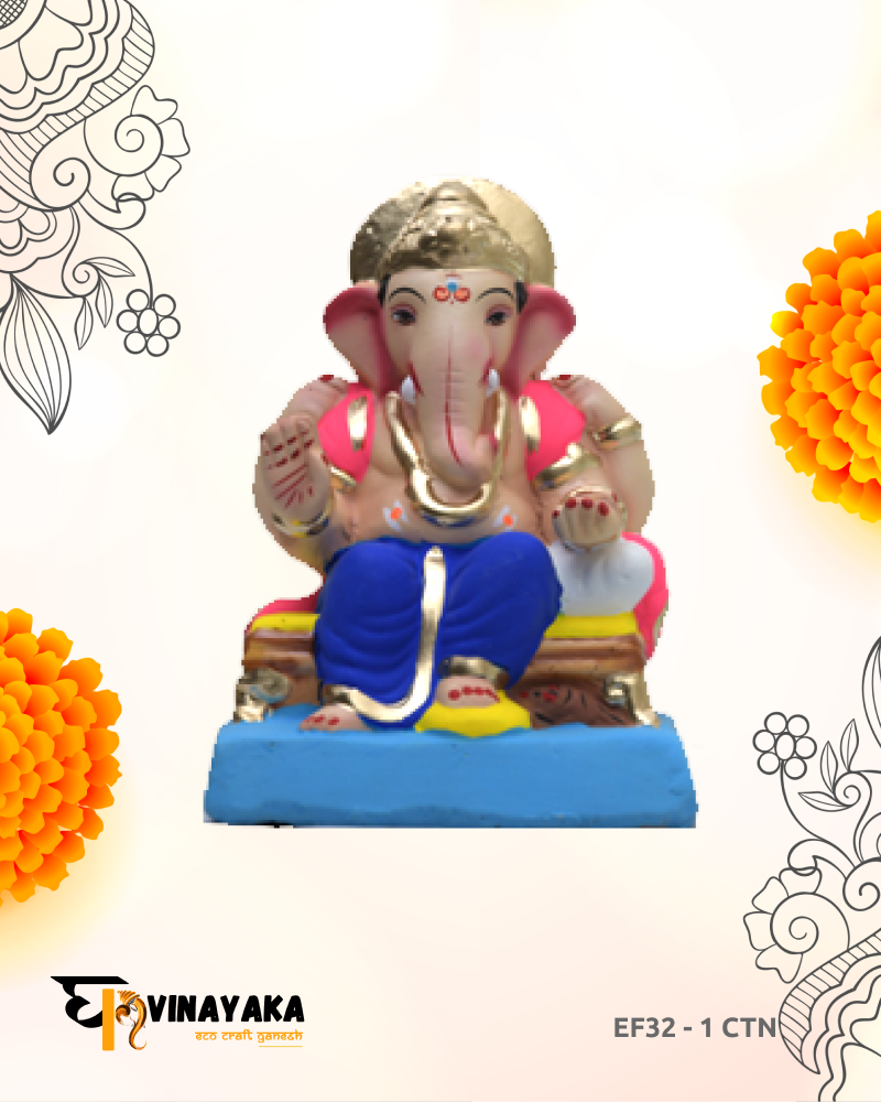 Ganesha EF32 (8 Inch) (Eco-Friendly Ganpati)