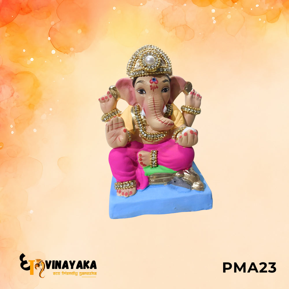 PMA23 - 6 Inch Eco Friendly Ganesha Idol