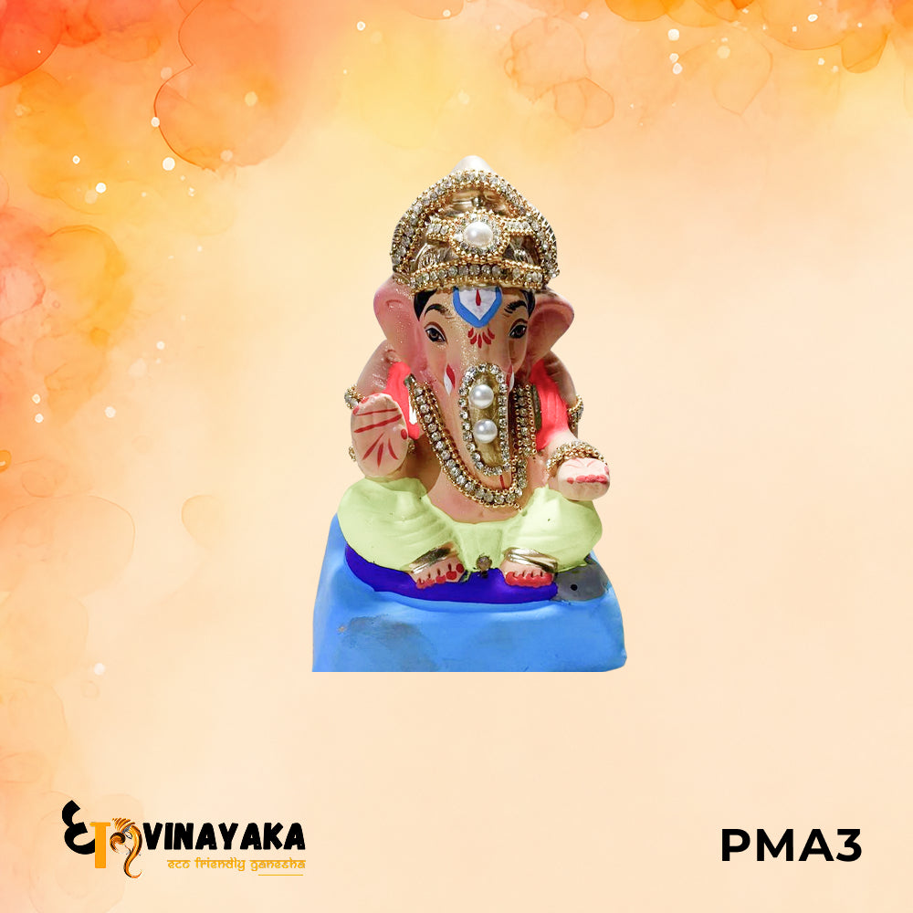 PMA3 - 6 Inch Eco Friendly Ganesha Idol