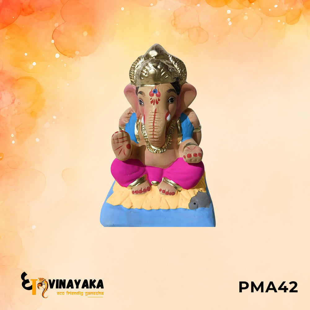 PMA42 - 6 Inch Eco Friendly Ganesha Idol