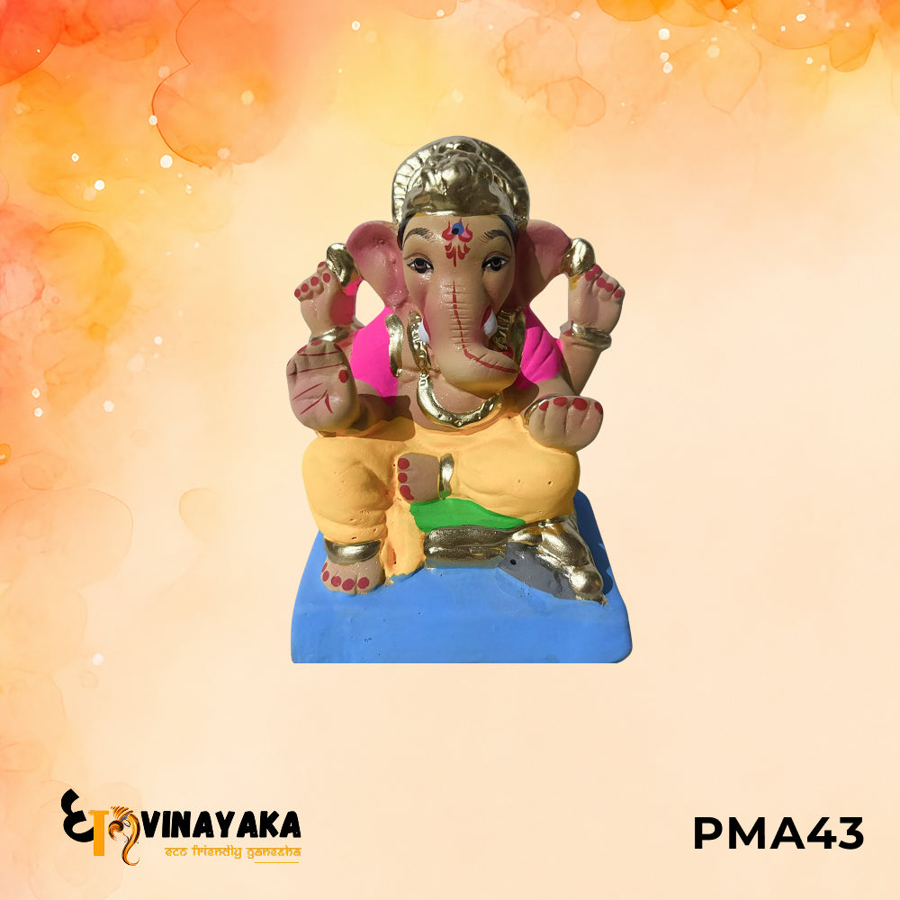PMA43 - 6 Inch Eco Friendly Ganesha Idol
