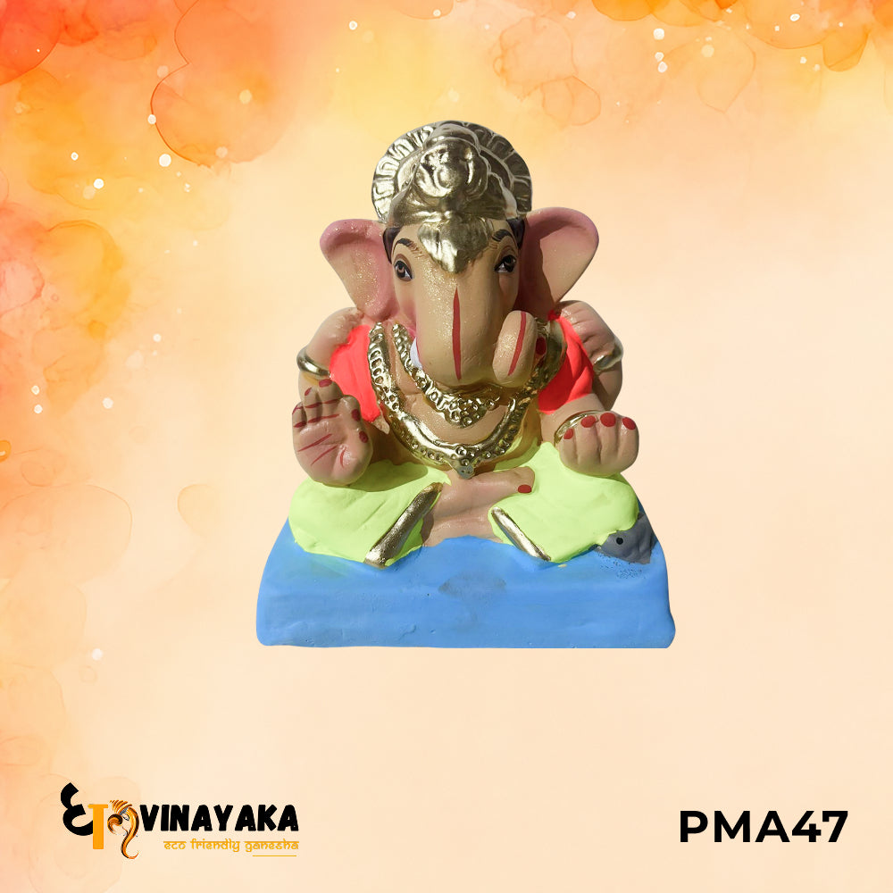 PMA47 - 6 Inch Eco Friendly Ganesha Idol
