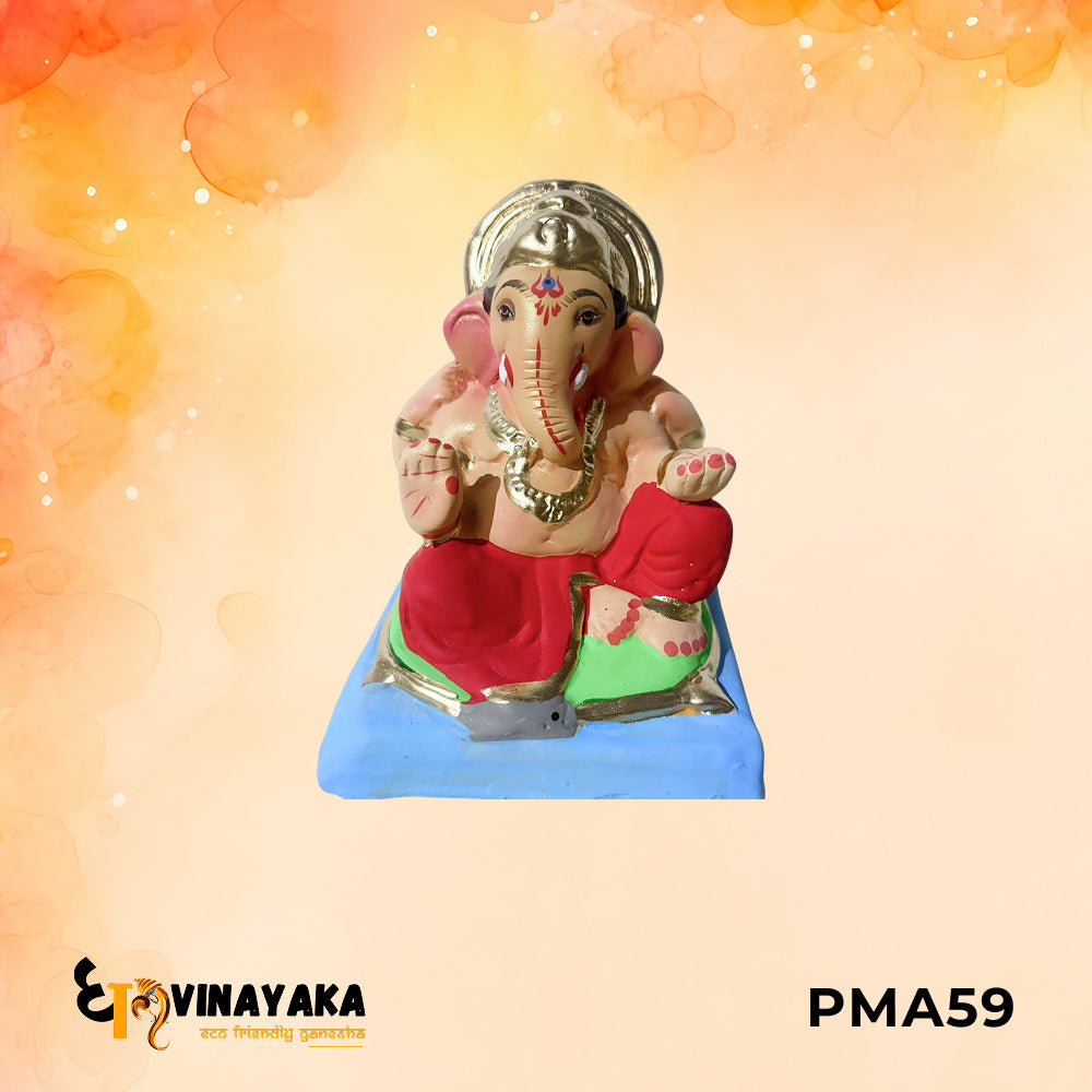 PMA59 - 6 Inch Eco Friendly Ganesha Idol