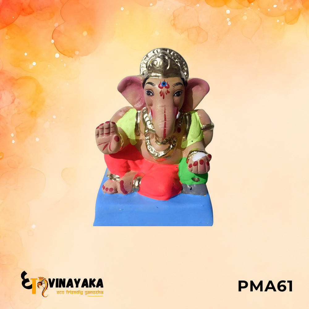 PMA61 - 6 Inch Eco Friendly Ganesha Idol