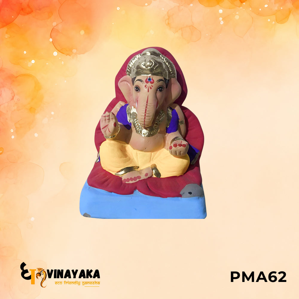 PMA62 - 6 Inch Eco Friendly Ganesha Idol