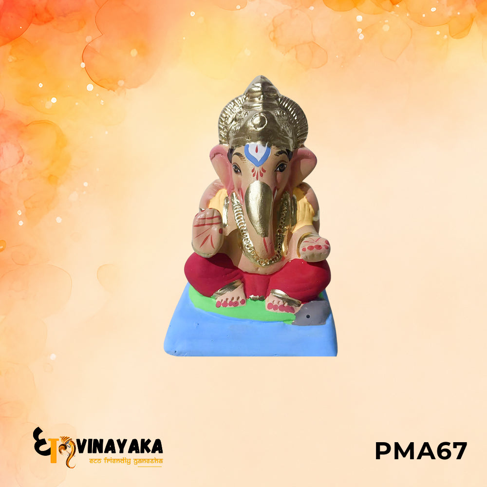 PMA67 - 6 Inch Eco Friendly Ganesha Idol