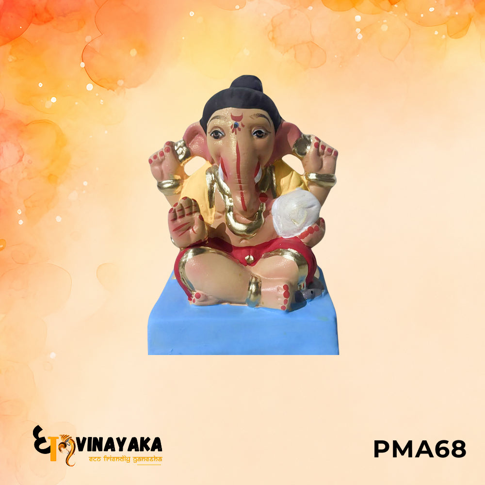 PMA68 - 6 Inch Eco Friendly Ganesha Idol