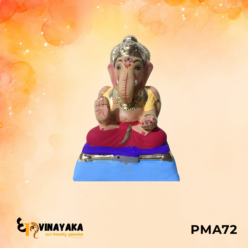 PMA72 - 6 Inch Eco Friendly Ganesha Idol