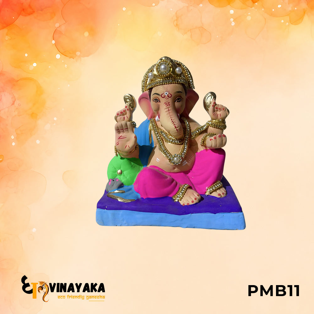 PMB11 - 8 Inch Eco Friendly Ganesha Idol