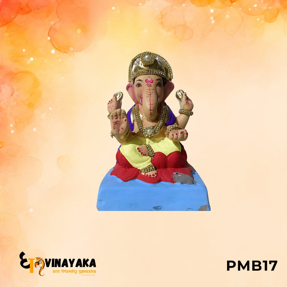 PMB17 - 8 Inch Eco Friendly Ganesha Idol