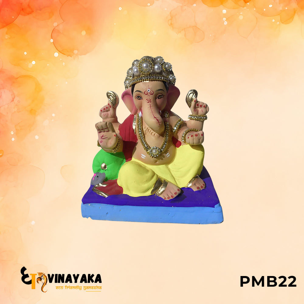 PMB22 - 8 Inch Eco Friendly Ganesha Idol