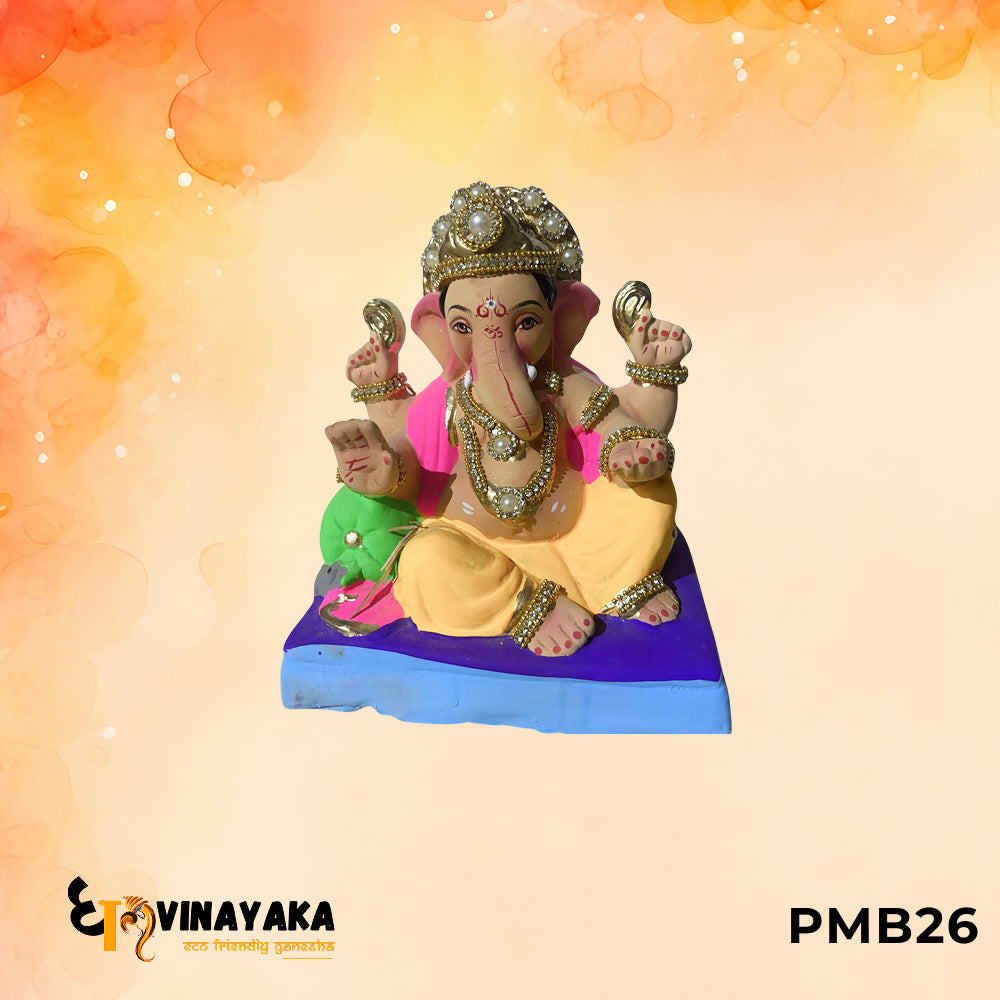 PMB26 - 8 Inch Eco Friendly Ganesha Idol