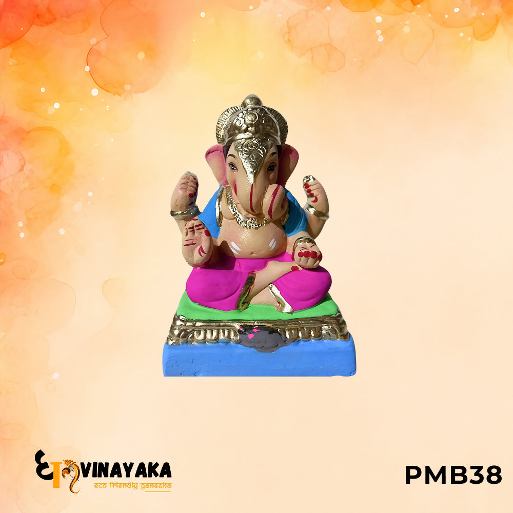 PMB38 - 8 Inch Eco Friendly Ganesha Idol