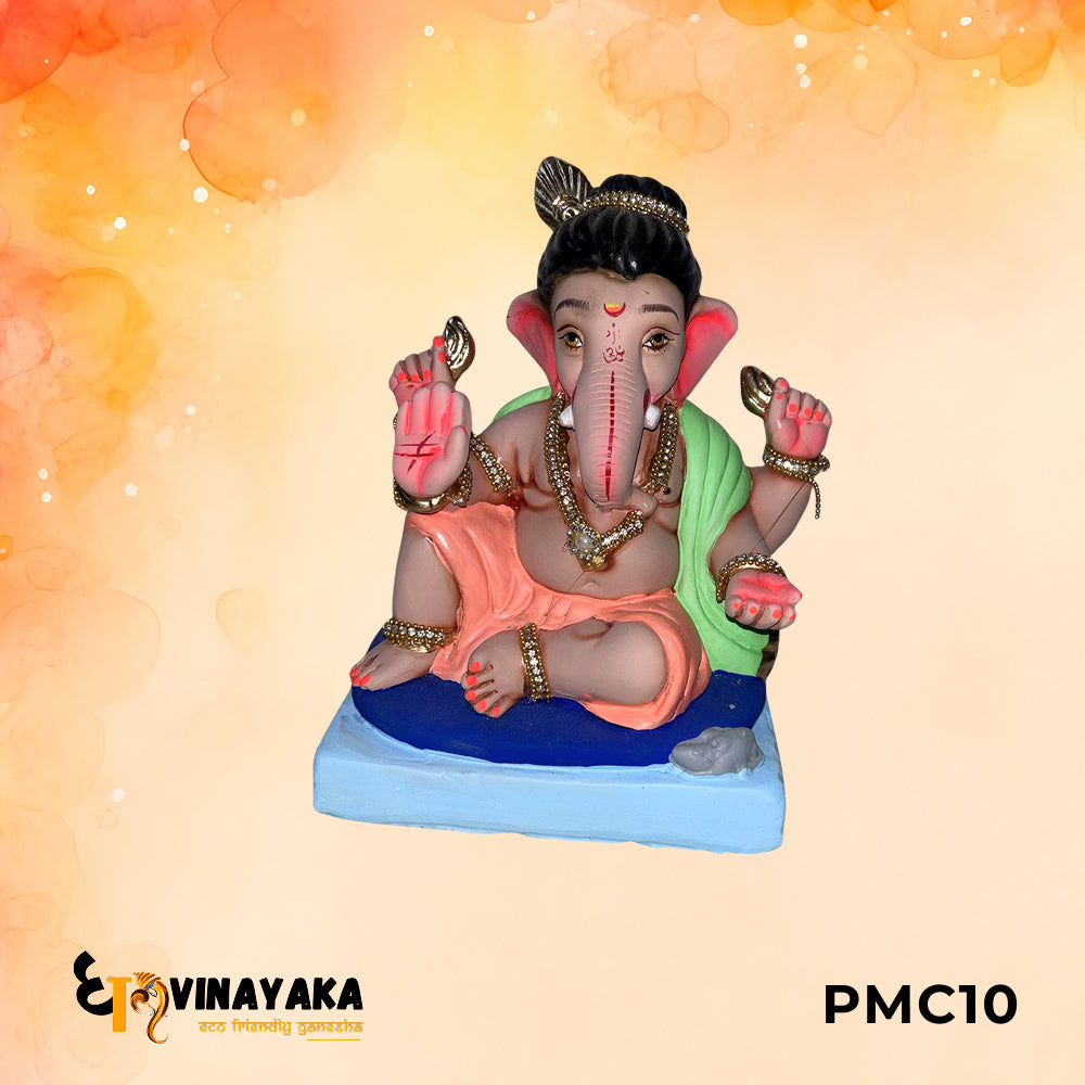 PMC10 - 10 Inch Eco Friendly Ganesha Idol