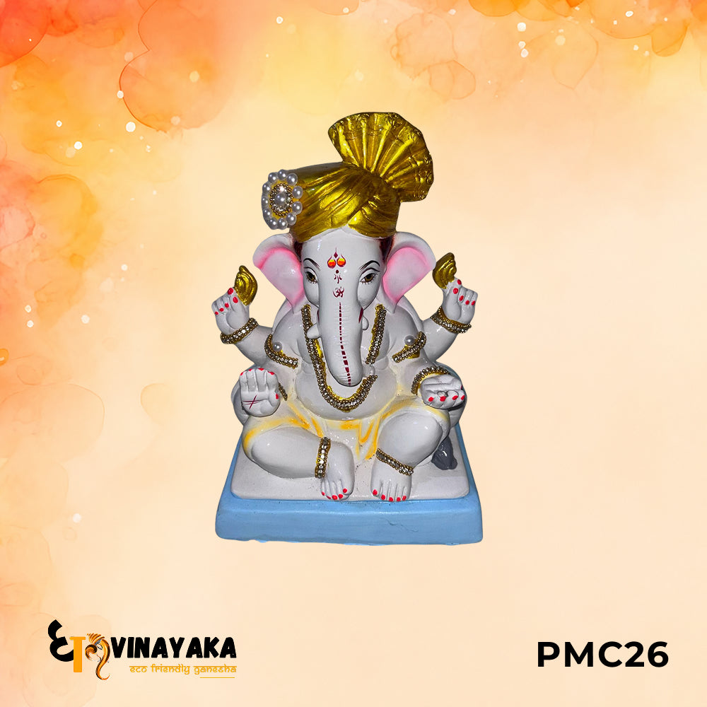 PMC26 - 10 Inch Eco Friendly Ganesha Idol