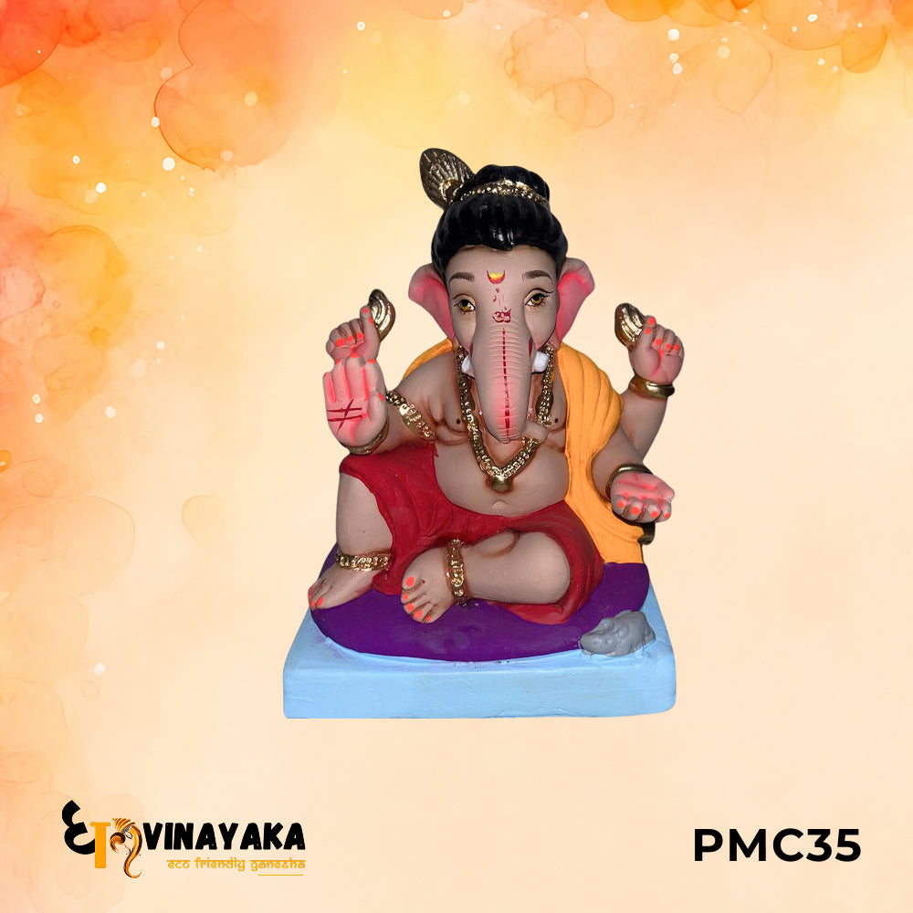PMC35 - 10 Inch Eco Friendly Ganesha Idol