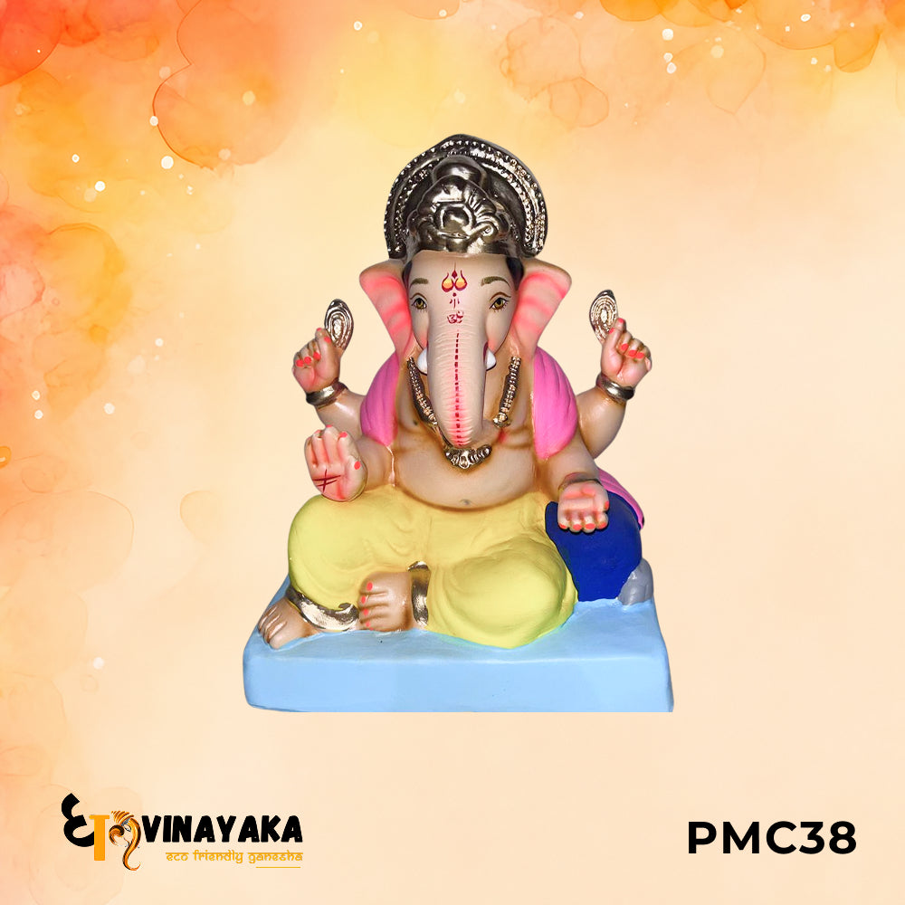 PMC38 - 10 Inch Eco Friendly Ganesha Idol