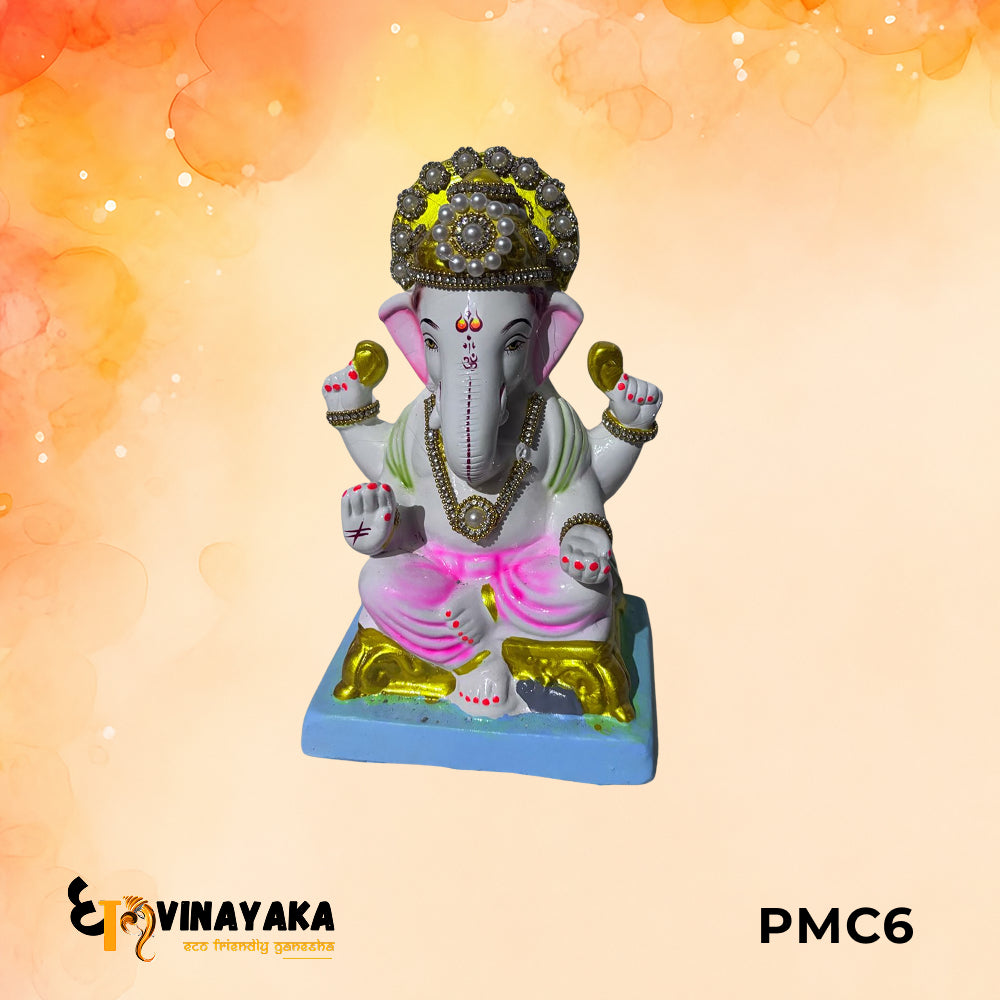 PMC6 - 10 Inch Eco Friendly Ganesha Idol