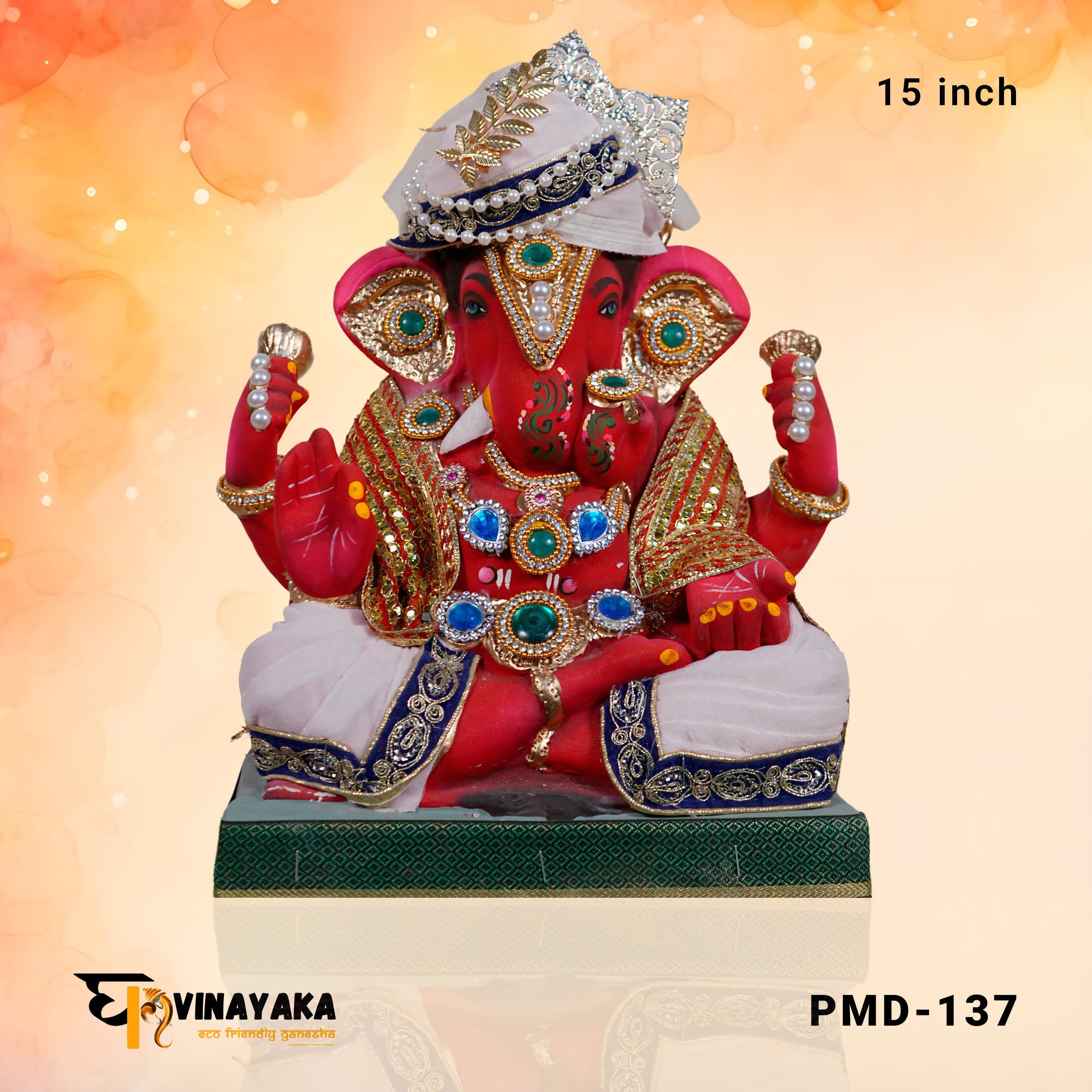 PM020-1 15-Inch (Eco friendly Shreemant Dagdusheth Ganpati)