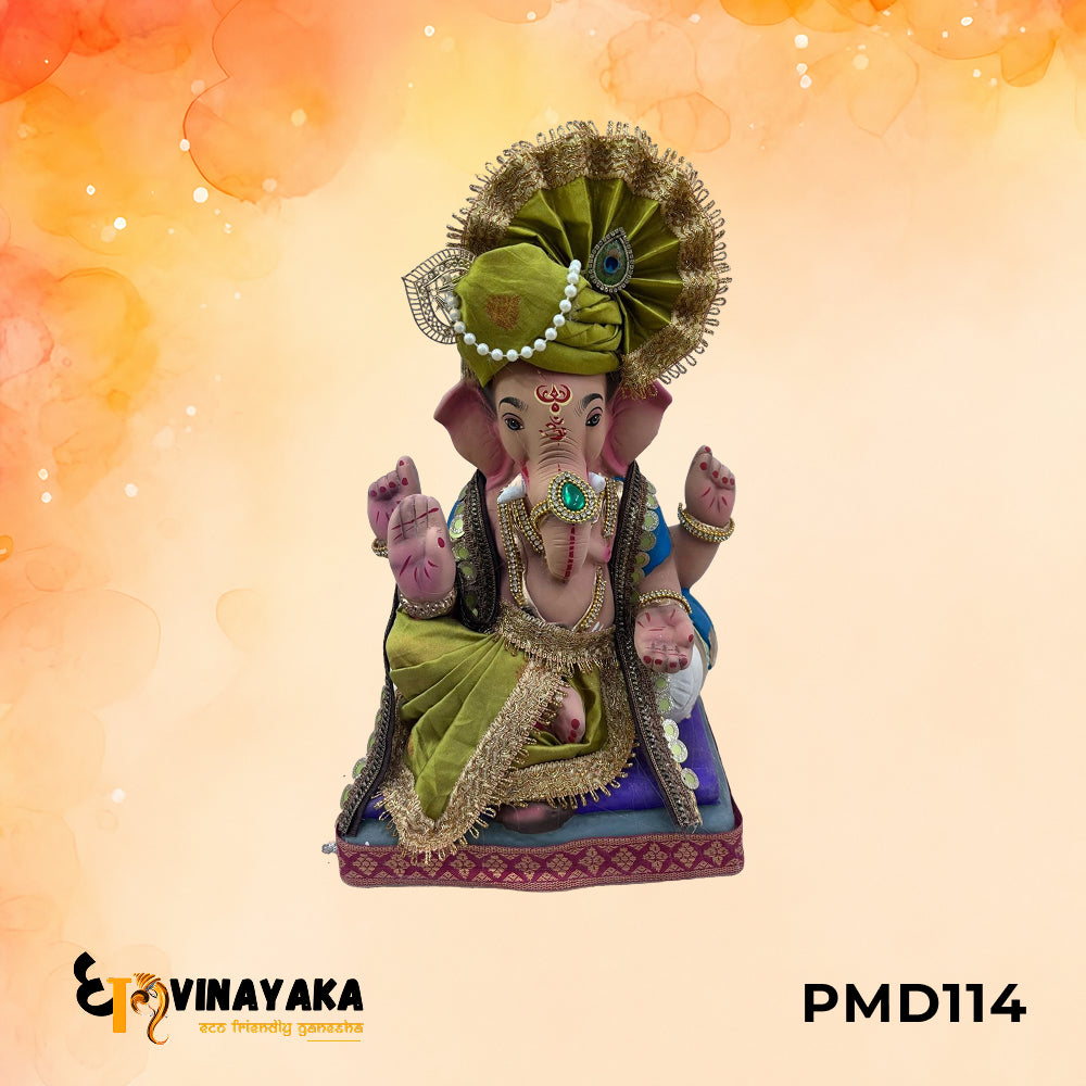 PMD114 - 12 Inch Eco Friendly Ganesha Idol