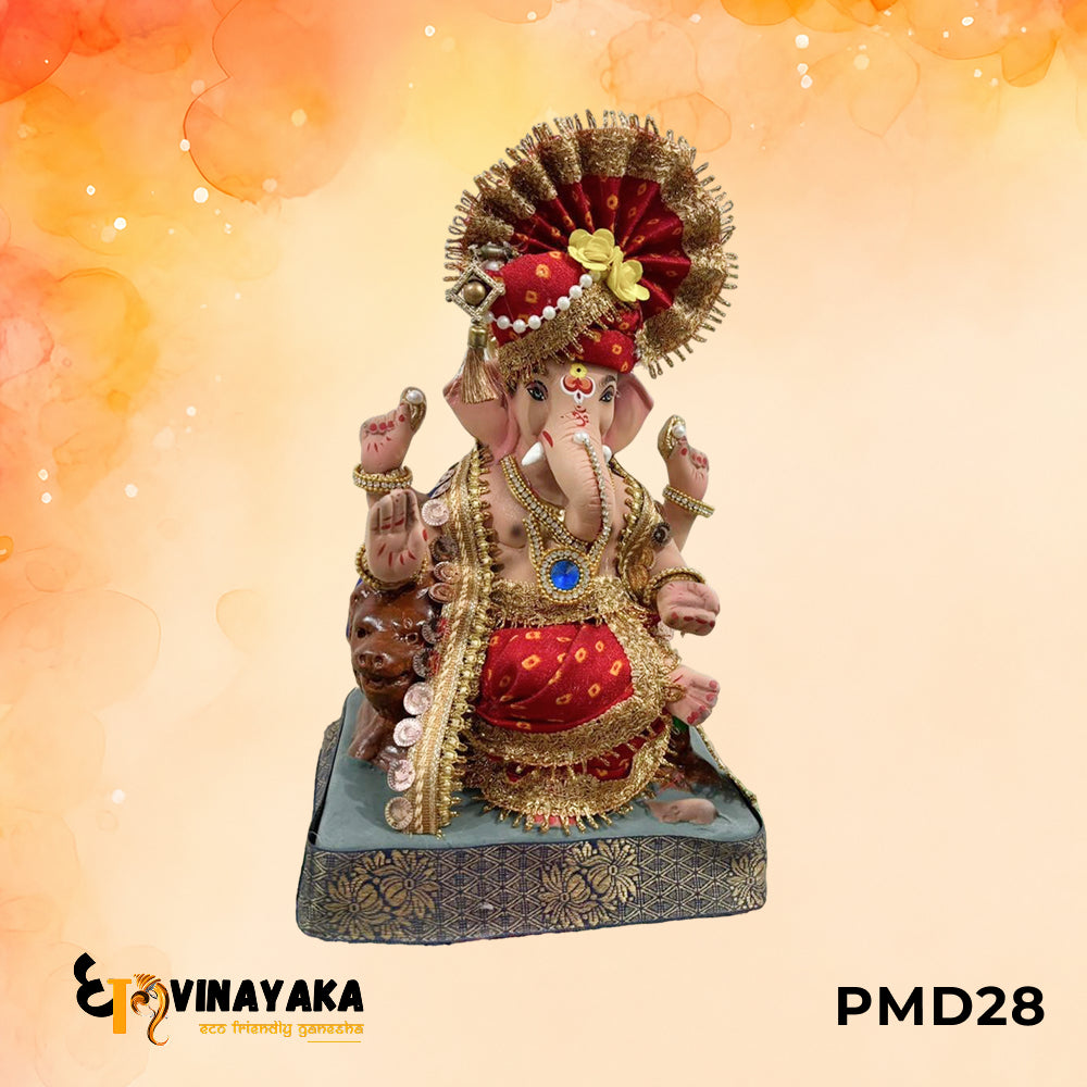 PMD28 - 12 Inch Eco Friendly Ganesha Idol