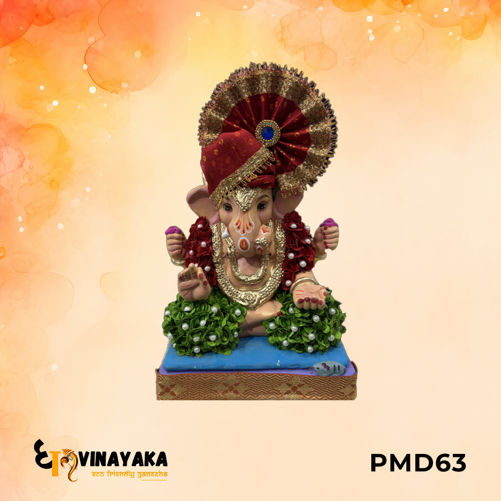 PMD63 - 12 Inch Eco Friendly Ganesha Idol