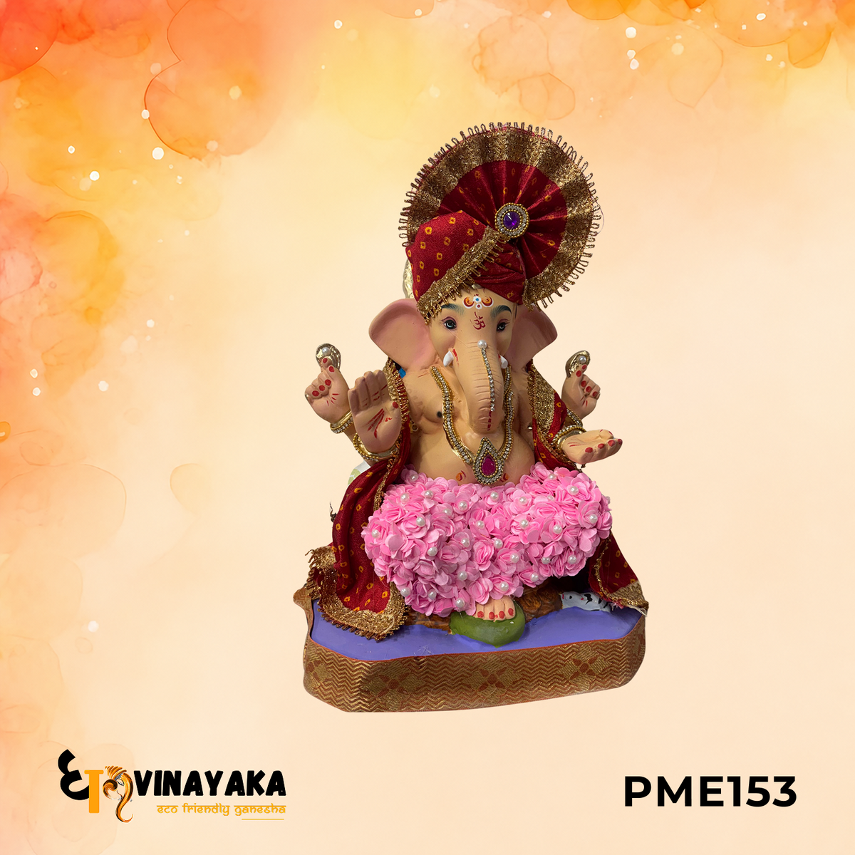 PME153 - 15 Inch Eco Friendly Ganesha Idol