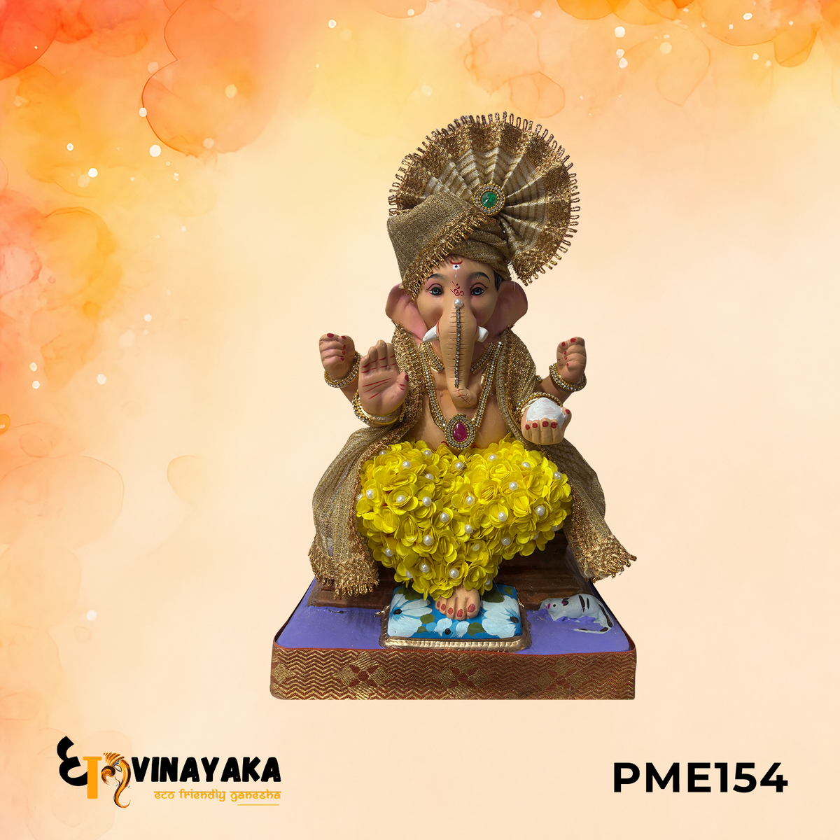 PME154 - 15 Inch Eco Friendly Ganesha Idol