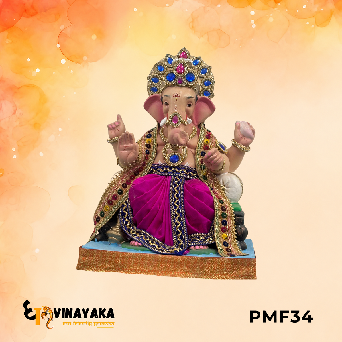 PMF34 - 18 Inch Eco Friendly Ganesha Idol