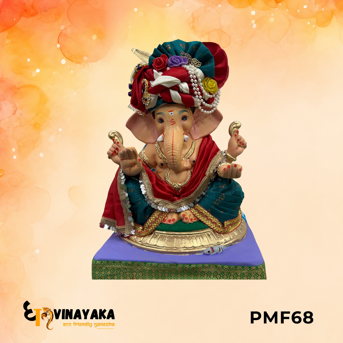 PMF68 - 18 Inch Eco Friendly Ganesha Idol