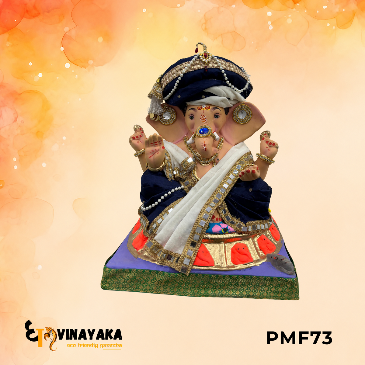 PMF73 - 18 Inch Eco Friendly Ganesha Idol