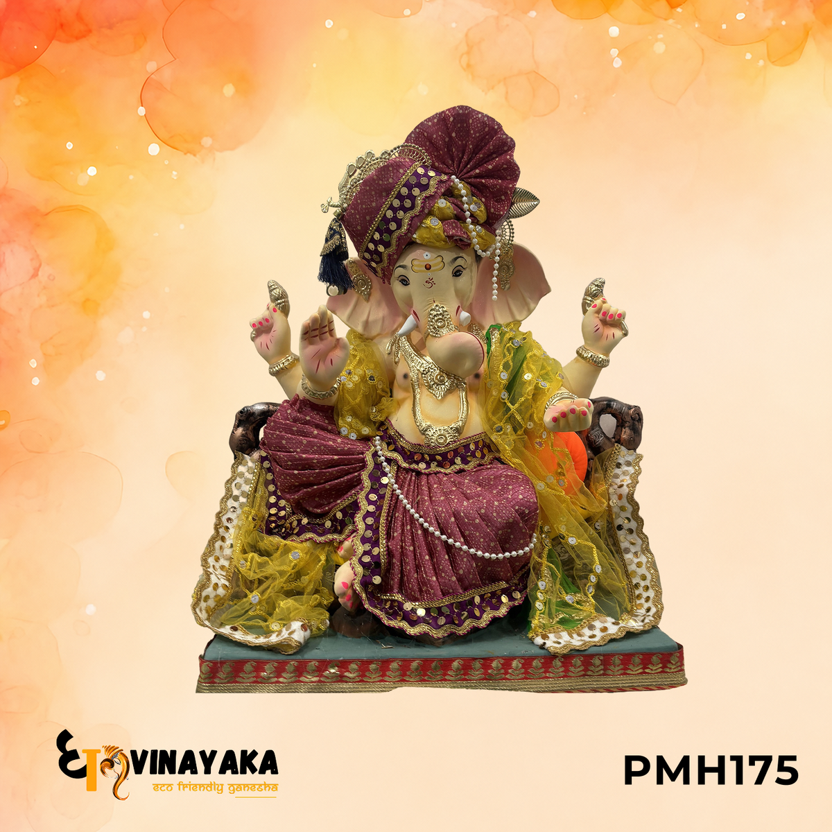 PMH175 - 24 Inch Eco Friendly Ganesha Idol