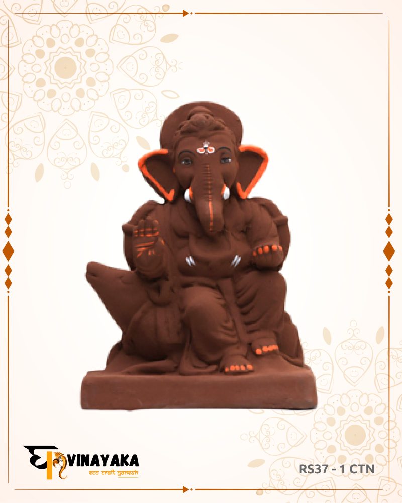 Ganesha RS37 (8 Inch) (Eco-Friendly Ganpati)