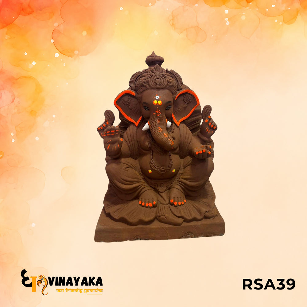 RSA39 - 18 Inch Eco Friendly Ganesha Idol