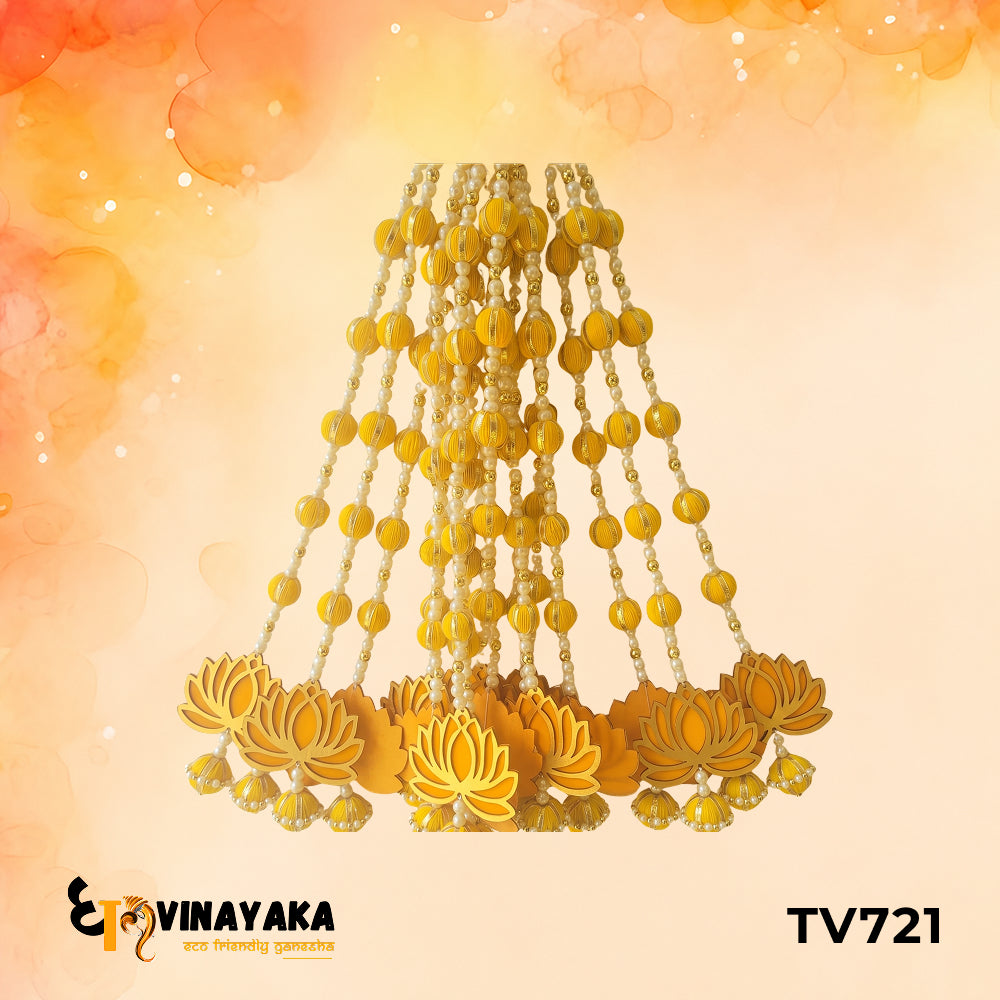 TV721 - Yellow Pompom Hanging (Single Piece)