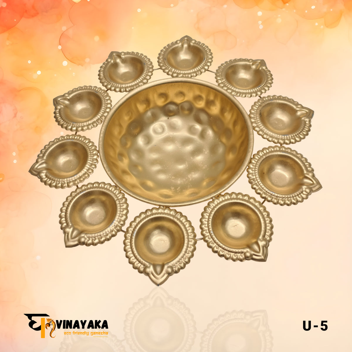 U-5 Diya Urli - 12 inch
